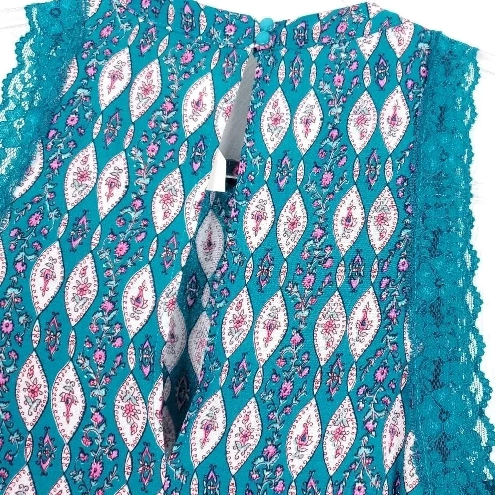 Wonderly lace trim print dress - Picture 4 of 12